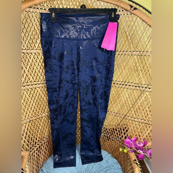 Lilly Pulitzer NWT Weekender Leggings True Navy Foil Size M - Picture 8 of 9